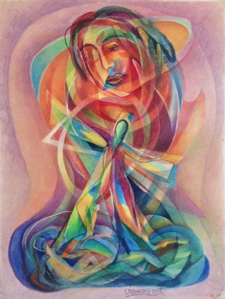 Stefano Bernardelli, acquerello su carta